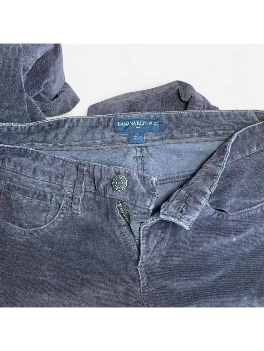 Banana Republic Men's Navy and Black Trousers